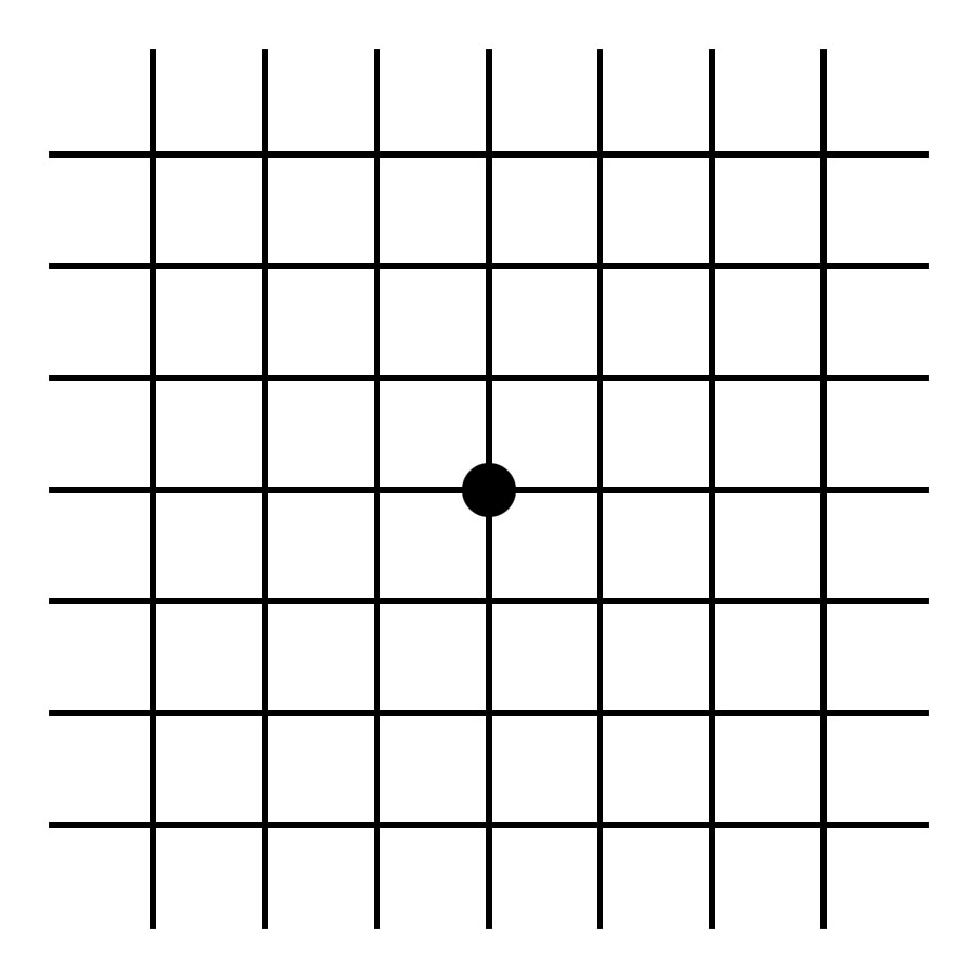 amsler Image du test d'astigmatisme
